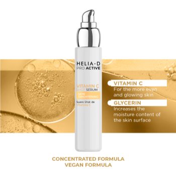 Helia-D Pro Active Vitamin C ser cu efect iluminator faciale - imagine 3